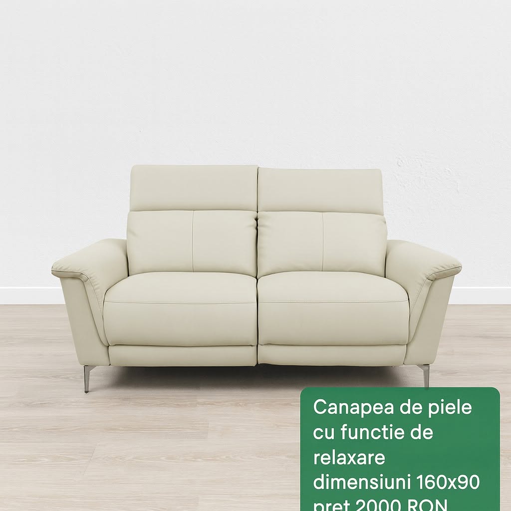 Canapea crem cu funcție de relaxare — imagine de prezentare