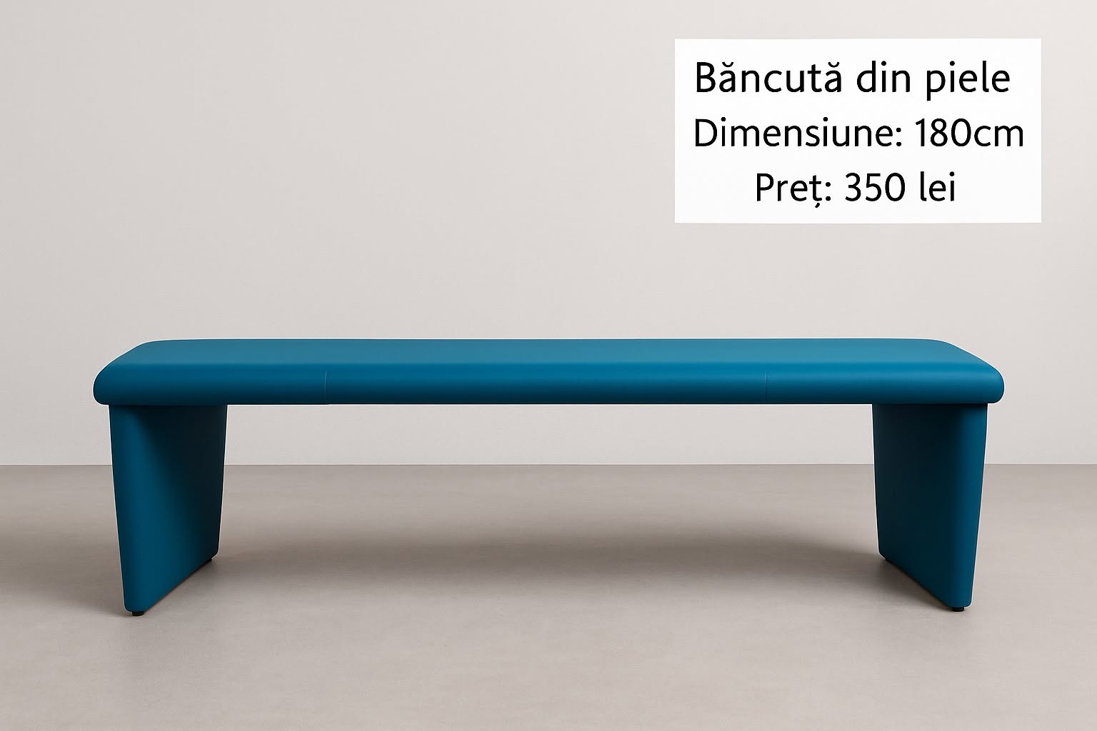 Băncuță tapițată 180 cm — imagine de prezentare